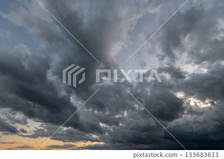Beautiful cloudy sky Beautiful cloudy sky 133683613