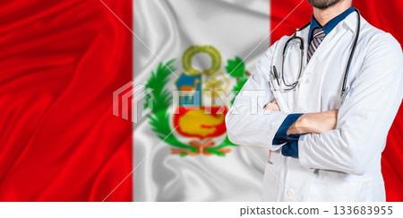 Peru national health system. Peru health and medical insurance concept Peru national health system. Peru health and medical insurance concept 133683955