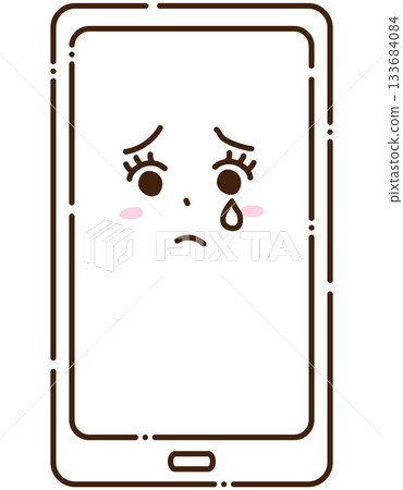 Mobile Crying Animation Smartphone, crying expression, smartphone, sad... - Stock Illustration ...