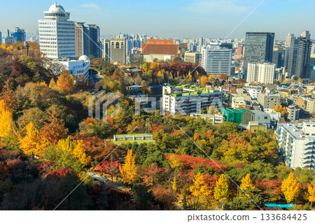 View of Myeongdong city from Namsan Ropeway View of Myeongdong city from Namsan Ropeway 133684425