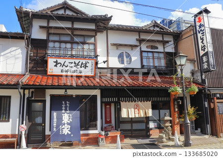 盛岡（岩手縣）一家傳統蕎麥麵館的景象 133685020