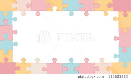 Jigsaw puzzle frame material Jigsaw puzzle frame material 133685283