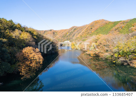 Arakawa River seen from Yorii Bridge (Yorii Town) Arakawa River seen from Yorii Bridge (Yorii Town) 133685407