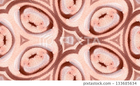 Abstract watercolor seamless pattern, ethnic ornament in natural colors Abstract watercolor seamless pattern, ethnic ornament in natural colors 133685634