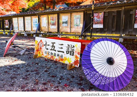 Togo Park and Chichibu Ontake Shrine in autumn, Hanno City, Saitama Prefecture 133686432
