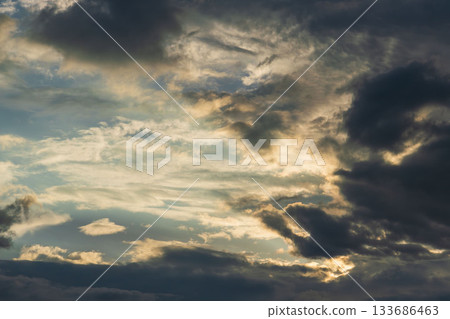 Summer sky: Sky and clouds at dusk 232 Summer sky: Sky and clouds at dusk 232 133686463