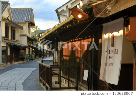 Takehara Town Preservation District at dusk 133688067