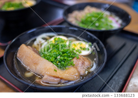 Very delicious Sanuki udon noodles from Takamatsu City, Kagawa Prefecture, Japan Very delicious Sanuki udon noodles from Takamatsu City, Kagawa Prefecture, Japan 133688123