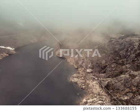 Lakes in mountains Norway 133688155