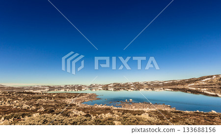 Hardangervidda mountain plateau landscape, Norway Hardangervidda mountain plateau landscape, Norway 133688156