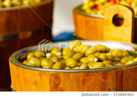 Olives for sale at market Olives for sale at market 133688163