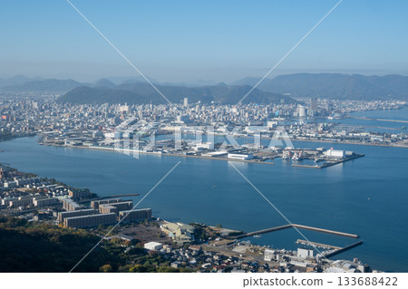 A very beautiful autumn scene in Yashima, Takamatsu city, Kagawa prefecture, Japan 133688422