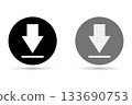 Download icon, Load symbol. Download button and download icon. Download icon, Load symbol. Download button and download icon. 133690753