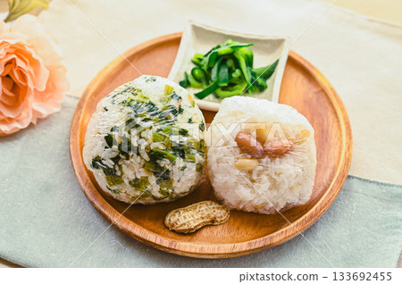 蔬菜飯和花生飯糰 133692455