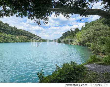 Turquoise River Valley in Wulai New Taipei City Taiwa. 133693116