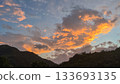 Sunrise in Wulai Beautiful Sky and Clouds Over Lush Green Forest, Taiwan. 133693135