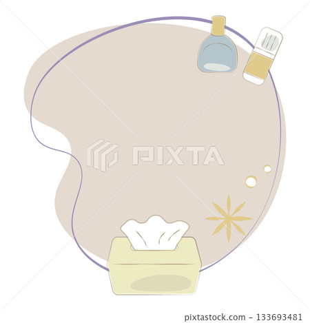 兩種防過敏紙巾和眼藥水的示意圖 兩種防過敏紙巾和眼藥水的示意圖 133693481