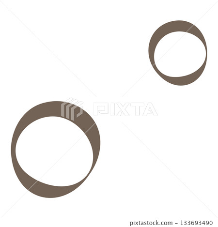 棕色圓形花粉粒示意圖 棕色圓形花粉粒示意圖 133693490