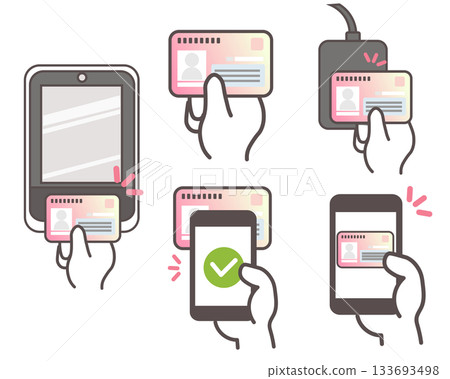 展示並閱讀“我的號碼”卡的圖示 133693498