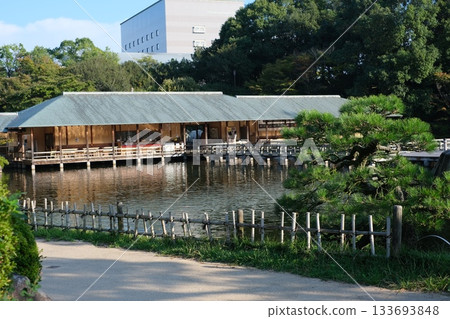 黃昏三溪園的建築群景觀 133693848