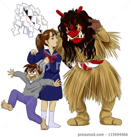 姊姊催促生剝鬼對付她那沒用的弟弟。 姊姊催促生剝鬼對付她那沒用的弟弟。 133694866