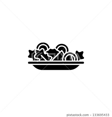 Salad vector icon. Food icon solid style. perfect use for logo, presentation, website, and more. modern icon design glyph style 133695433