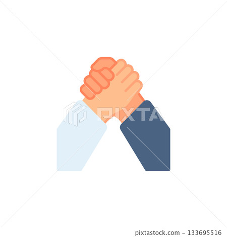 Partnership hand gesture vector icon. Hand gesture icon flat style. perfect use for logo, presentation, website, and more. modern icon design color style Partnership hand gesture vector icon. Hand gesture icon flat style. perfect use for logo, presentation, website, and more. modern icon design color style 133695516