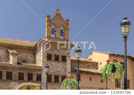 Bell tower of ancient church in Teruel, Spain Bell tower of ancient church in Teruel, Spain 133695786