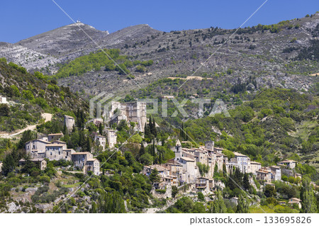 Reilhanette village in Drome region of Auvergne Rhone Alpes, France 133695826