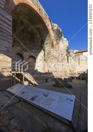 Roman Baths of Constantine ruins Arles France 133695872