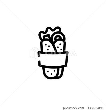 kebab vector icon. perfect use for logo, presentation, application, website, and more. icon design line style kebab vector icon. perfect use for logo, presentation, application, website, and more. icon design line style 133695895