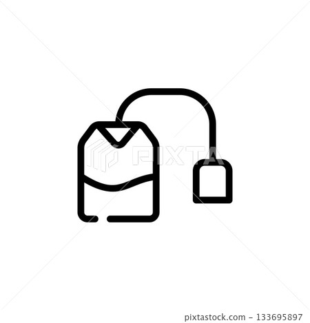 tea bag vector icon. perfect use for logo, presentation, application, website, and more. icon design line style tea bag vector icon. perfect use for logo, presentation, application, website, and more. icon design line style 133695897