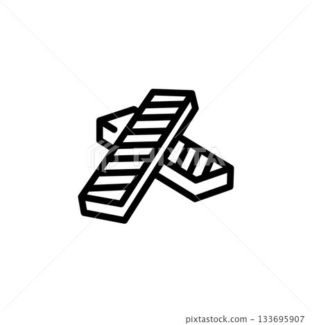 wafer vector icon. food and beverage icon outline style. perfect use for icon, logo, illustration, website, and more. icon design line style wafer vector icon. food and beverage icon outline style. perfect use for icon, logo, illustration, website, and more. icon design line style 133695907