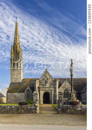 Saint Tugen church in Primelin Brittany with calvary Saint Tugen church in Primelin Brittany with calvary 133695930