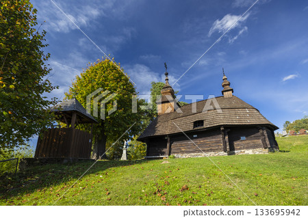 Wooden Greek Catholic church of Saint Michael Archangel Inovce Slovakia Wooden Greek Catholic church of Saint Michael Archangel Inovce Slovakia 133695942