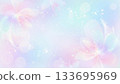 夢幻般柔和的粉紅彩色花朵和淺色背景材料抽象背景 133695969