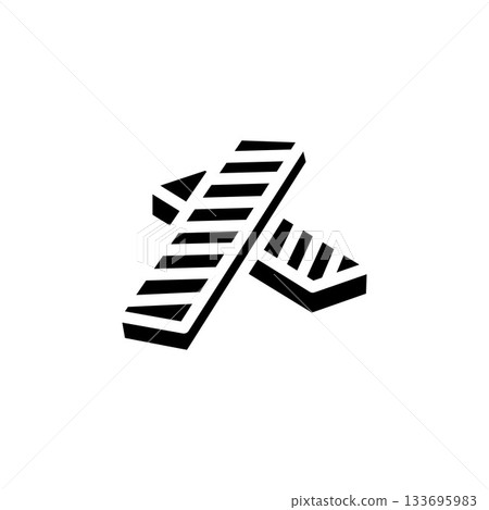 wafer vector icon. food and beverage icon solid style. perfect use for icon, logo, illustration, website, and more. icon design glyph style 133695983