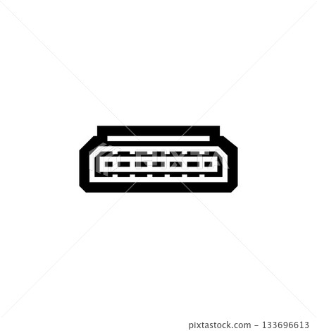 hdmi port vector icon. computer component icon solid style. perfect use for logo, presentation, website, and more. simple modern icon design solid style hdmi port vector icon. computer component icon solid style. perfect use for logo, presentation, website, and more. simple modern icon design solid style 133696613
