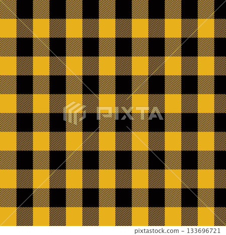 Orange and black Scotland textile seamless pattern. Fabric texture tartan plaid. Abstract geometric background for cloth, card, fabric. Monochrome graphic repeating design. Modern squared ornament Orange and black Scotland textile seamless pattern. Fabric texture tartan plaid. Abstract geometric background for cloth, card, fabric. Monochrome graphic repeating design. Modern squared ornament 133696721