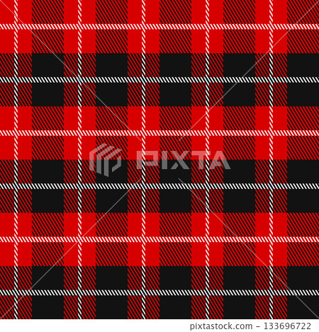 Black and red Scotland textile seamless pattern. Fabric texture check tartan plaid. Abstract geometric background for cloth, fabric. Monochrome graphic repeating design. Modern squared ornament Black and red Scotland textile seamless pattern. Fabric texture check tartan plaid. Abstract geometric background for cloth, fabric. Monochrome graphic repeating design. Modern squared ornament 133696722