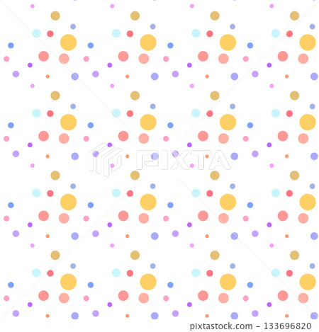 Texture with circles. Splash effect banner. Dotted abstract illustration with blurred drops of rain. Seamless pattern for fabric, textile 133696820