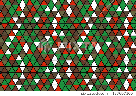 Polygonal rainbow mosaic background. Abstract low poly vector illustration. Triangular pattern in halftone style. Template geometric business design with triangle for poster, banner, card, flyer 133697100