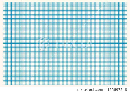 Millimeter graph paper grid. Abstract squared background. Geometric pattern for school, technical engineering line scale measurement. Lined blank for education isolated on transparent background 133697248