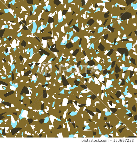 Geometric terrazzo seamless pattern. Abstract colourful modern background. Stone fashion design for web and print. Venetian tile, flooring home decor. Chaotic pastel texture. Geometric terrazzo seamless pattern. Abstract colourful modern background. Stone fashion design for web and print. Venetian tile, flooring home decor. Chaotic pastel texture. 133697258