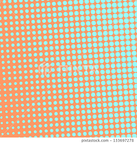 Pop art creative concept colorful comics book magazine cover. Polka dots colorful background. Cartoon halftone retro pattern. Abstract template design for poster, card, sale banner, empty bubble 133697278