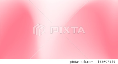 Silk pink background. Abstract vector pattern with copy space. Liquid wave texture, smooth drapery wallpaper. Wedding fabric, satin. Wavy design for banner, card, postcard, backdrop 133697315