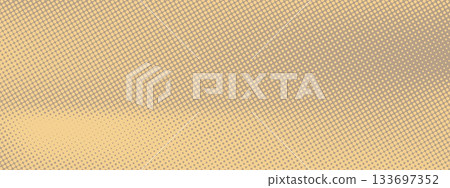 Abstract pop art creative concept. Colorful polka dots retro comics background. Cartoon modern halftone pattern. Design for poster, card, sale banner, empty bubble 133697352