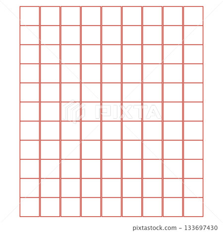Workbook for writing hieroglyphs. Lined paper for printing. Geometric pattern for school. Realistic lined paper. Simulator for writing Chinese characters. Page of calligraphy exercises. Graph paper 133697430
