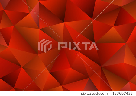 Polygonal rainbow mosaic background. Abstract low poly vector illustration. Triangular pattern in halftone style. Template geometric business design with triangle for poster, banner, card, flyer 133697435