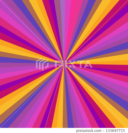 Pop art radial colorful comics book magazine cover. Striped color digital background. Cartoon funny retro pattern strip mock up. Vector halftone illustration. Sunburst, starburst shape Pop art radial colorful comics book magazine cover. Striped color digital background. Cartoon funny retro pattern strip mock up. Vector halftone illustration. Sunburst, starburst shape 133697715